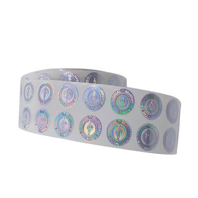 Qualität  Custom Heat Sensitive Adhesive Laser Hologram Heat Transparent Film Label Sticker usine